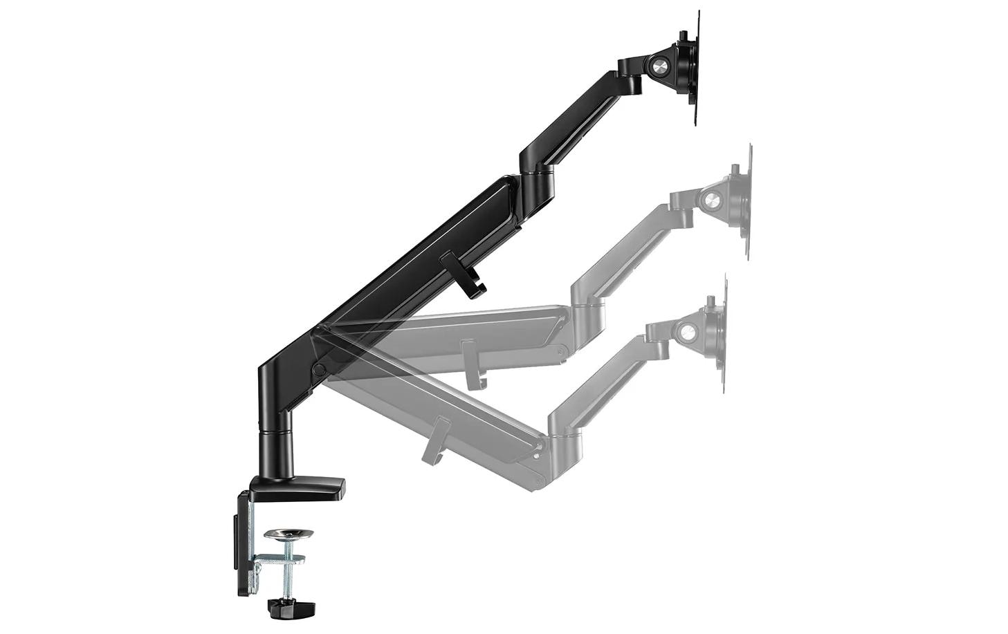 Neomounts DS70-810BL1 – Monitorarm, Single, bis 32", 1–9 kg, gasunterstützt, 180°-Stopp, schwarz