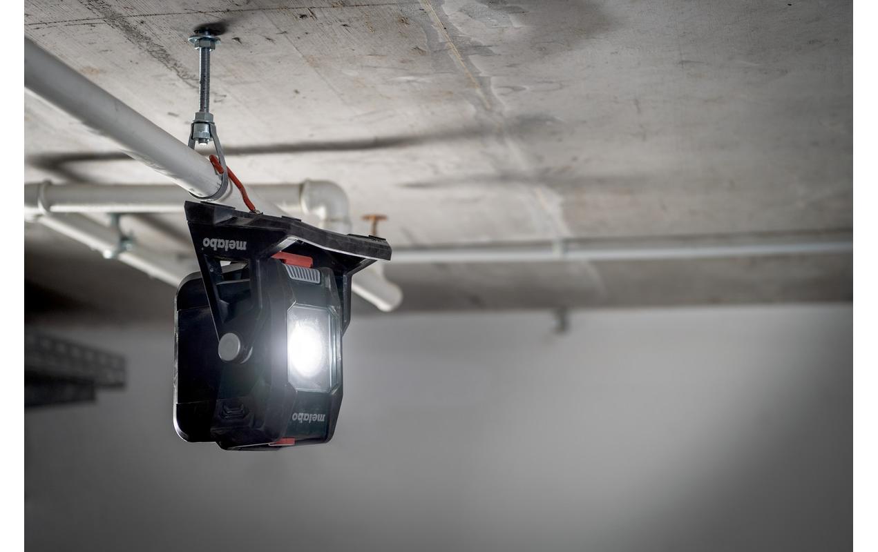 Metabo Akku-Baustrahler BSA 12-18 LED 2000 – 2000 lm, dimmbar, IP54, schwarz/grün