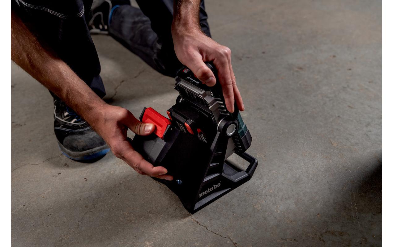 Metabo Arbeitsleuchte BSA 18 LED 4000 – 4000 lm, 270°, 18 V Akku (CAS), IPX3, dimmbar – Grün