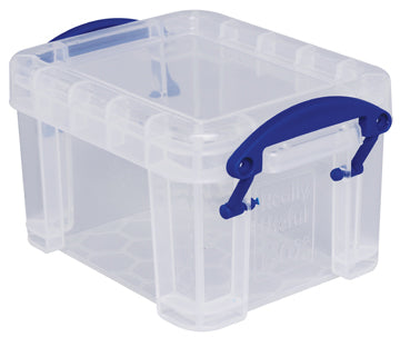 Really Useful Boxes Ordnungsbox – Kunststoff, transparent, 6,5 × 5,5 × 9,0 cm – 1er-Pack
