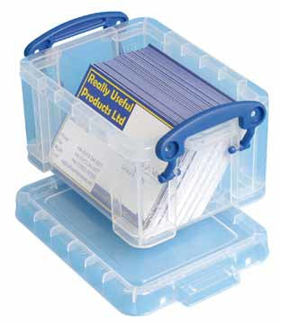 Really Useful Boxes Ordnungsbox – Kunststoff, transparent, 8,5 × 6,5 × 12 cm