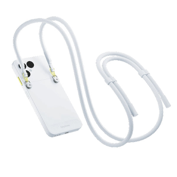 Fairphone Lanyard v1 – Smartphone-Trageband – Edelstahl, Haken, für Fairphone (Gen. 6) – Weiss