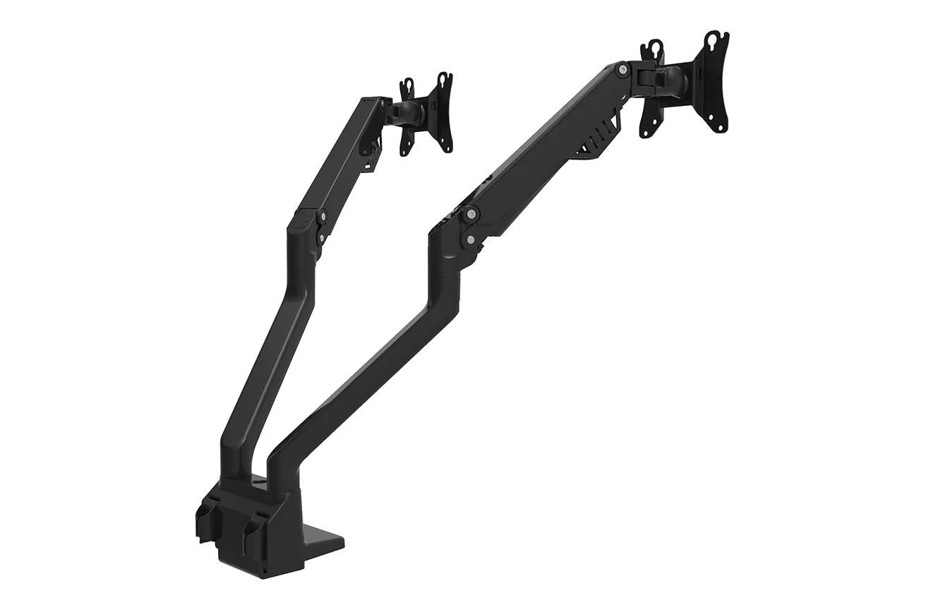 Neomounts Monitorarm, Tischklemme, Tischdurchführung, bis 32", höhenverstellbar, Gasfeder, schwarz