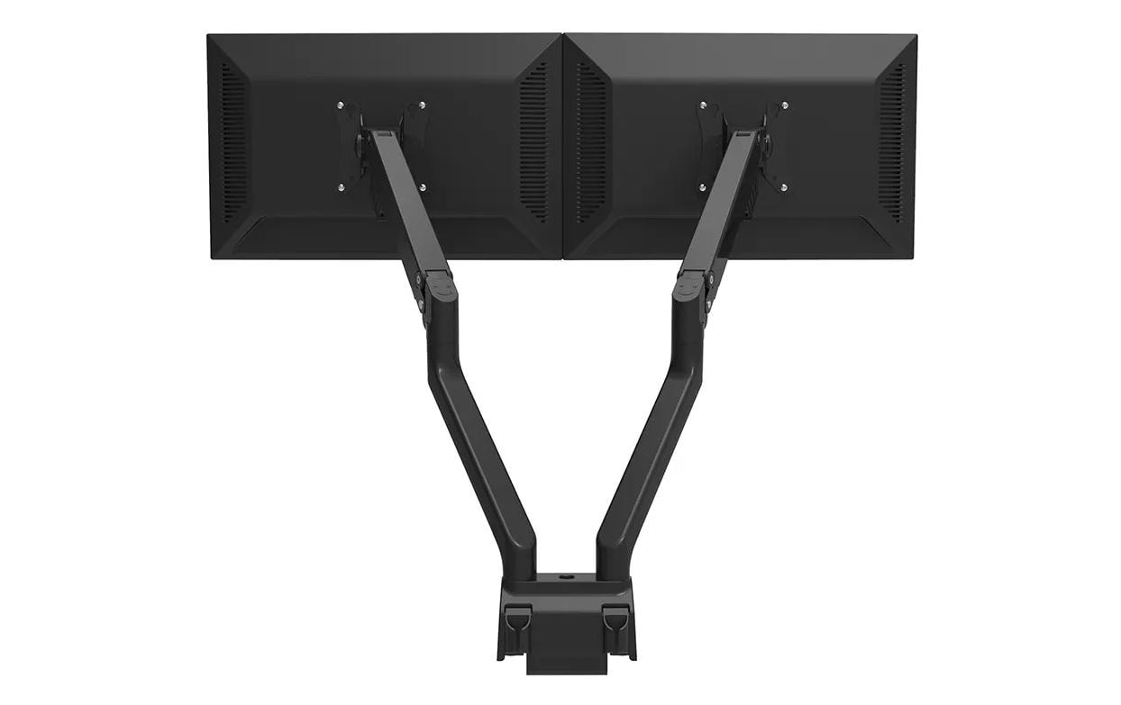 Neomounts Monitorarm, Tischklemme, Tischdurchführung, bis 32", höhenverstellbar, Gasfeder, schwarz