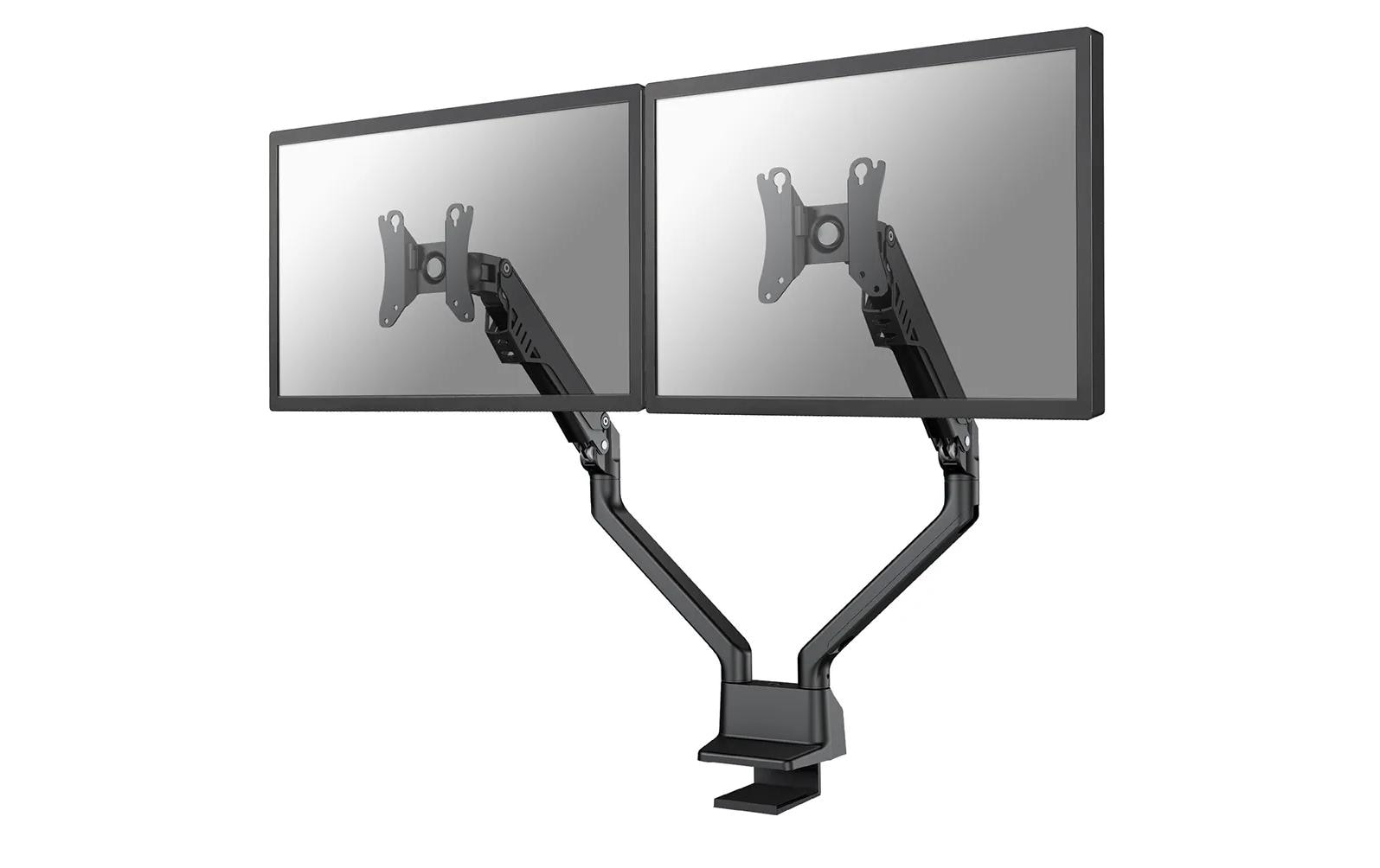 Neomounts Monitorarm, Tischklemme, Tischdurchführung, bis 32", höhenverstellbar, Gasfeder, schwarz