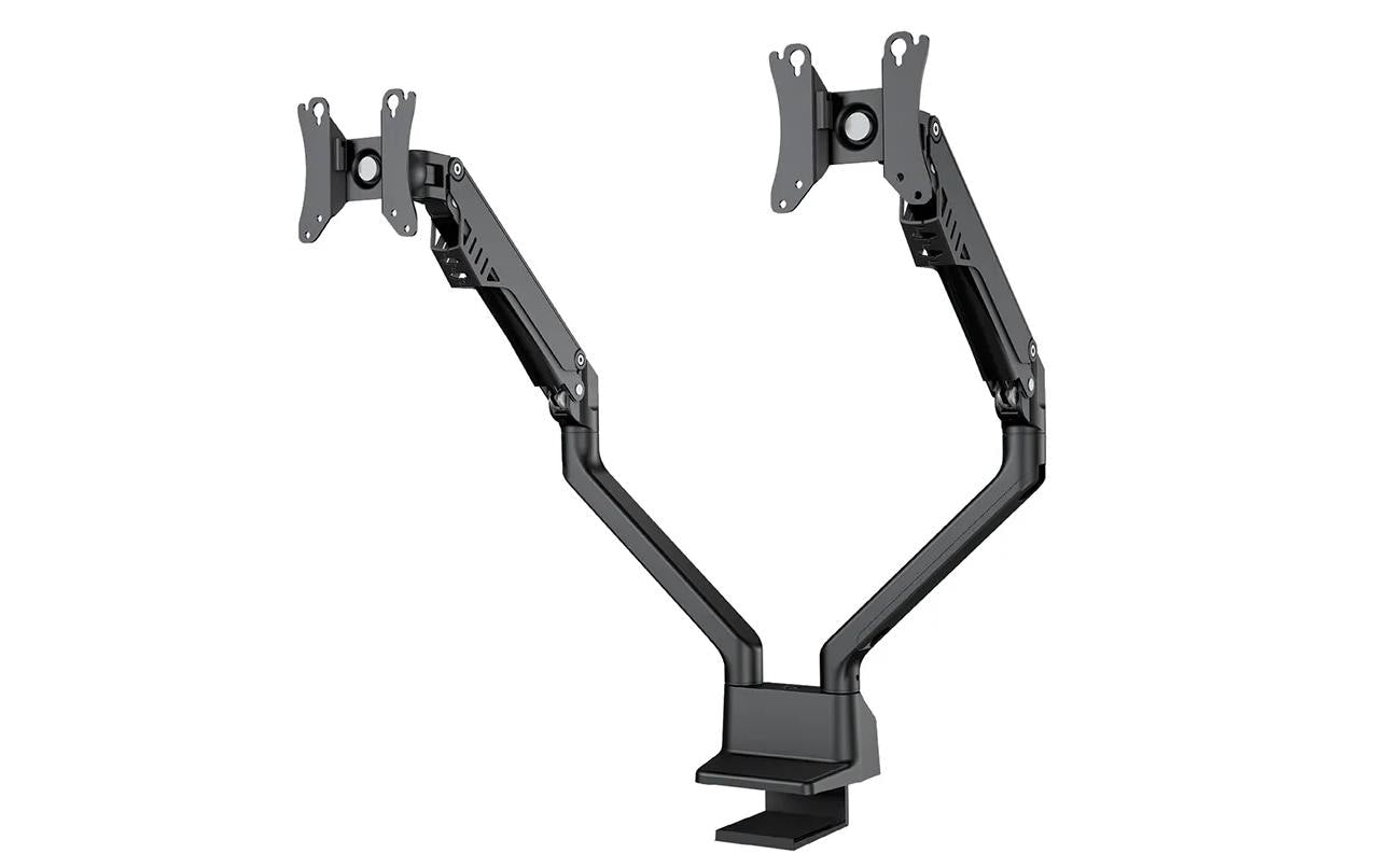 Neomounts Monitorarm, Tischklemme, Tischdurchführung, bis 32", höhenverstellbar, Gasfeder, schwarz