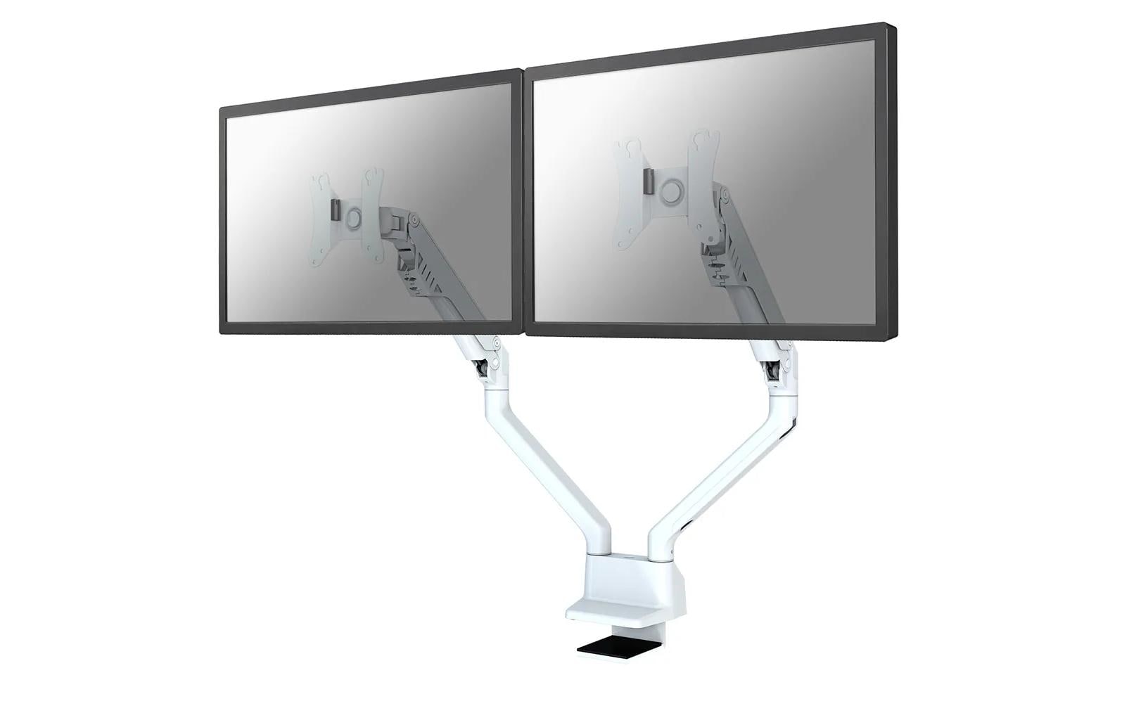 Neomounts Monitorarm, Tischklemme, Tischdurchführung, bis 32", höhenverstellbar, Gasfeder, Weiss