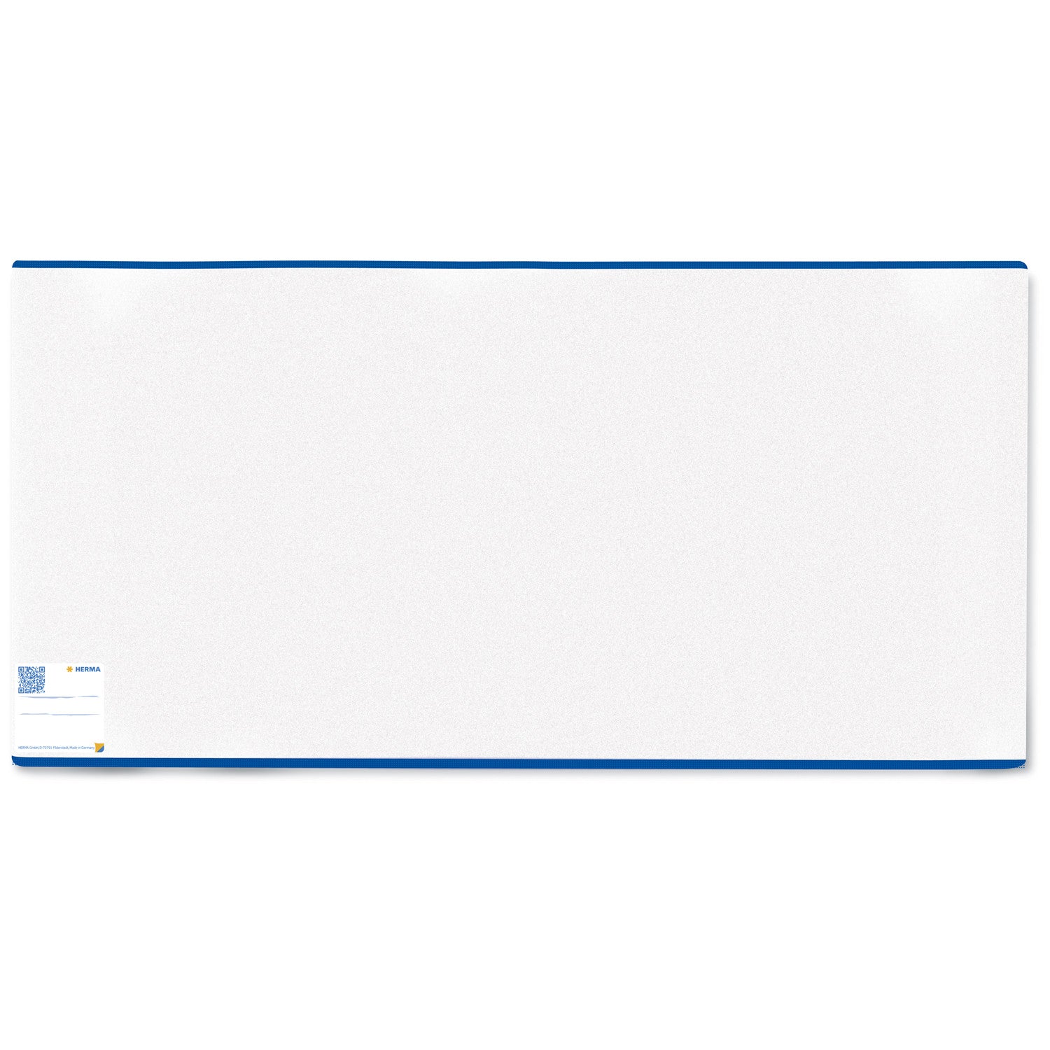 HERMA Buchschoner – für 265 × 540 mm, PP, transparent-blau, mit Beschriftungsetikett