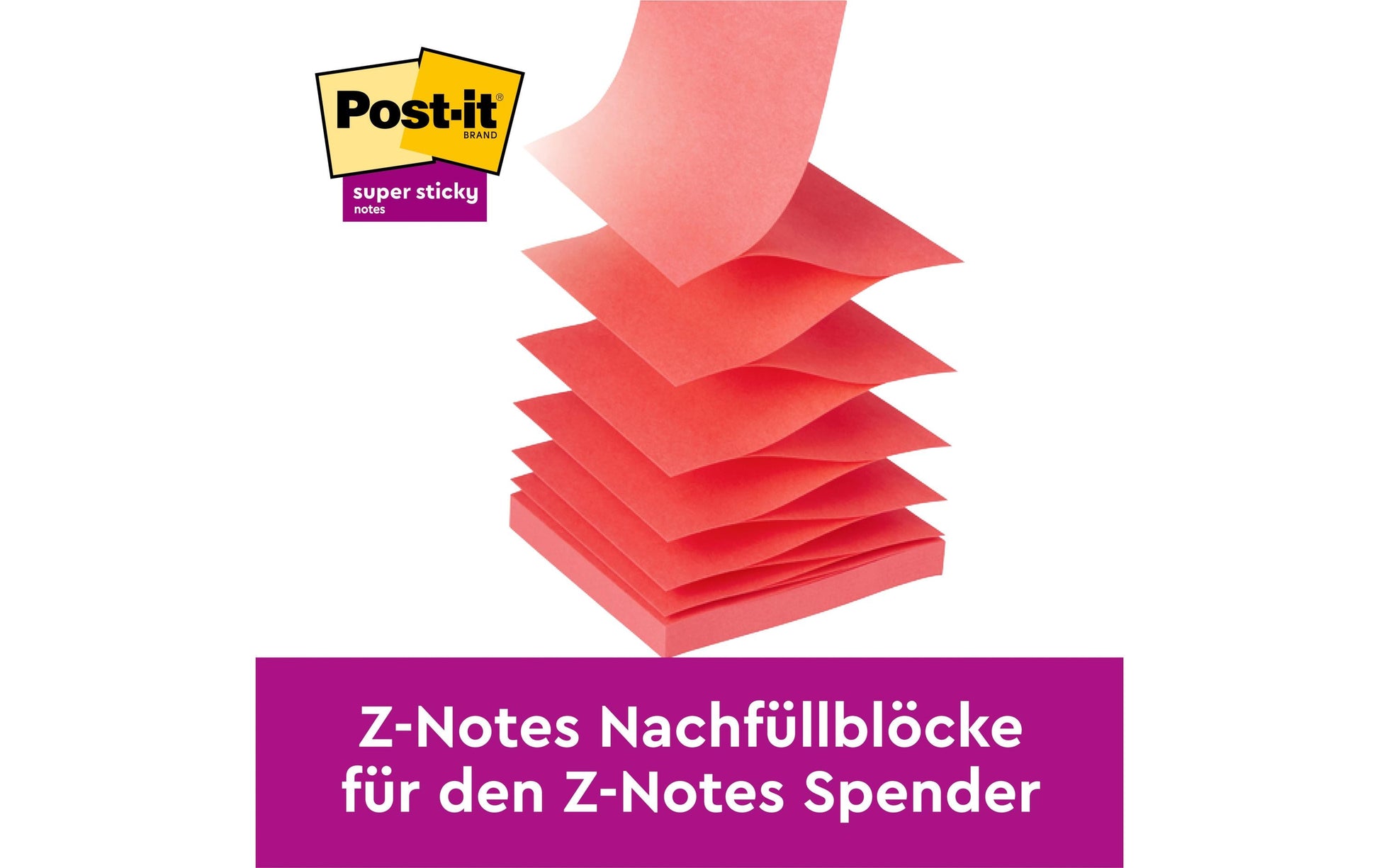 Post-It Spender – Kunststoff, weiss, 76 × 76 mm