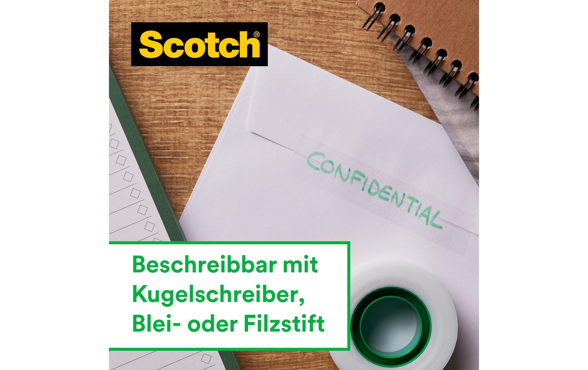 Scotch Magic Klebefilm matt/unsichtbar – 19 mm × 33 m, transparent, Acryl, wiederablösbar, 24 Rollen