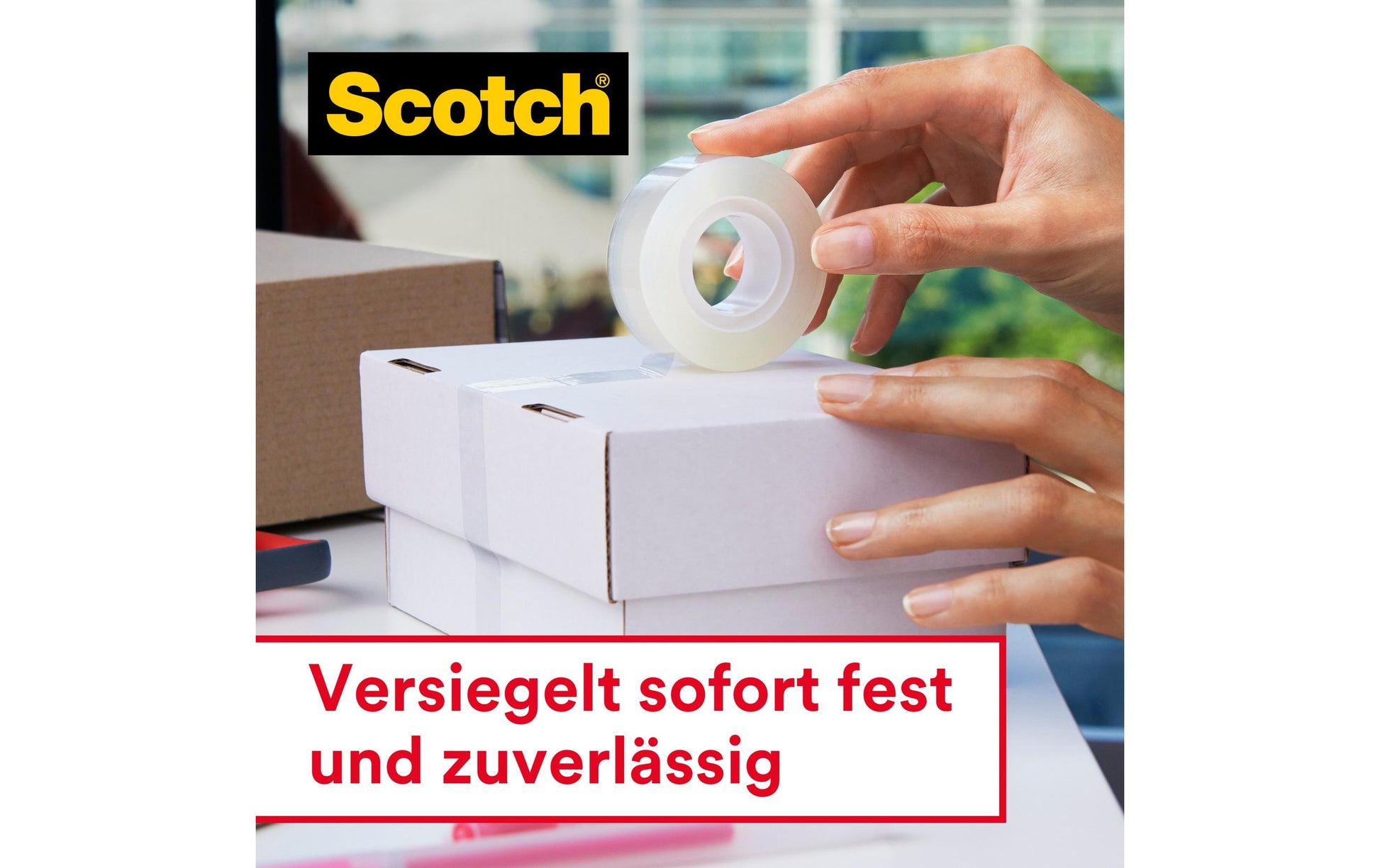 Scotch Klebeband Crystal – 19 mm × 33 m, 14 Rollen