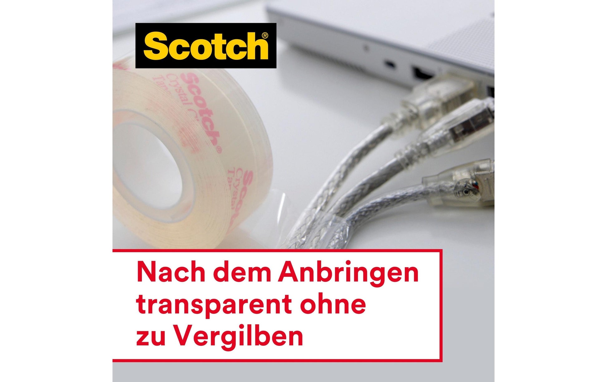 Scotch Klebeband Crystal – 19 mm × 33 m, 14 Rollen