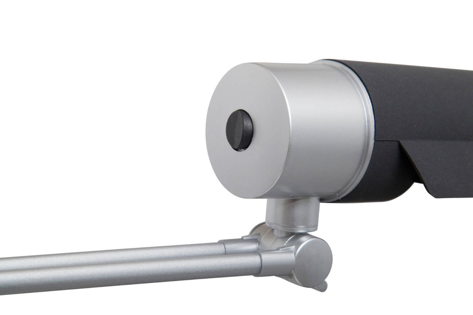 MAUL Tischleuchte Energiesparlampe E27 – Klemmfuss, drehbar & neigbar – 3’000 K – 1’160 lm 12 W – Silber