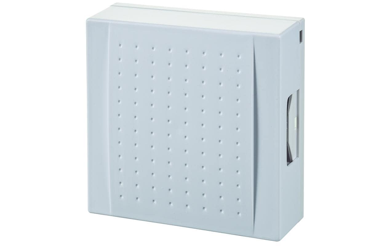 Heidemann Zweiklang Ceres Türgong – kabelgebunden, 82 dB, 230 V Netz, Wandmontage, IP20, 115×40×115 mm, Weiss