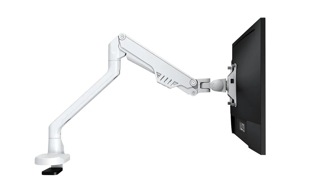 Neomounts FPMA D750WHITE2 – Monitorarm, Tischklemme, bis 32", VESA 75 × 75/100 × 100 mm