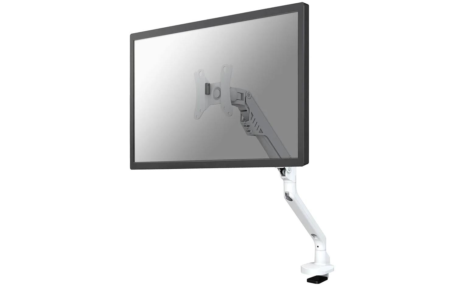 Neomounts FPMA D750WHITE2 – Monitorarm, Tischklemme, bis 32", VESA 75 × 75/100 × 100 mm