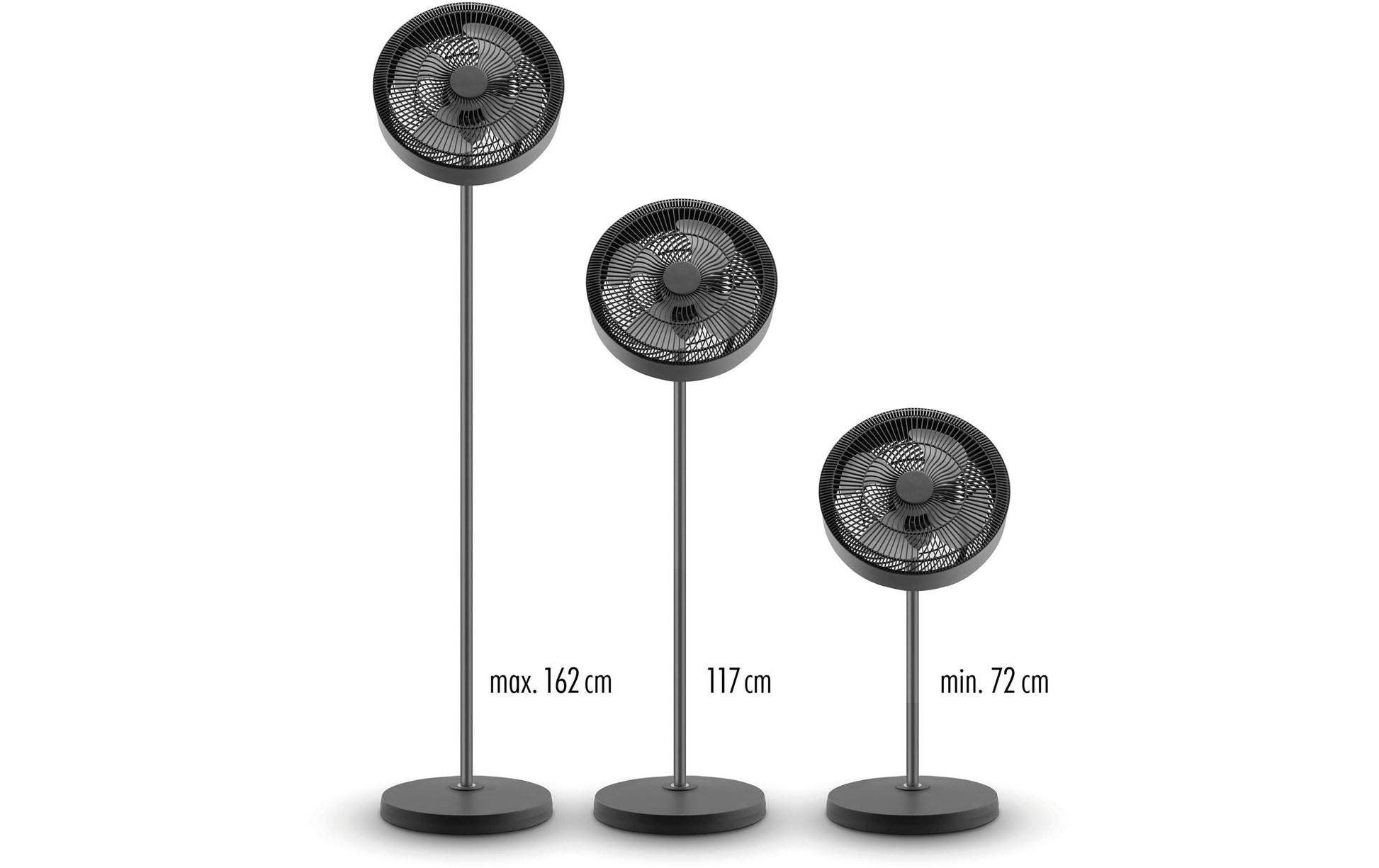 Trisa Standventilator Ambiance – 35 cm, 9 Stufen, oszillierend, Timer, Fernbedienung, 15 W, 58,4 dB(A)