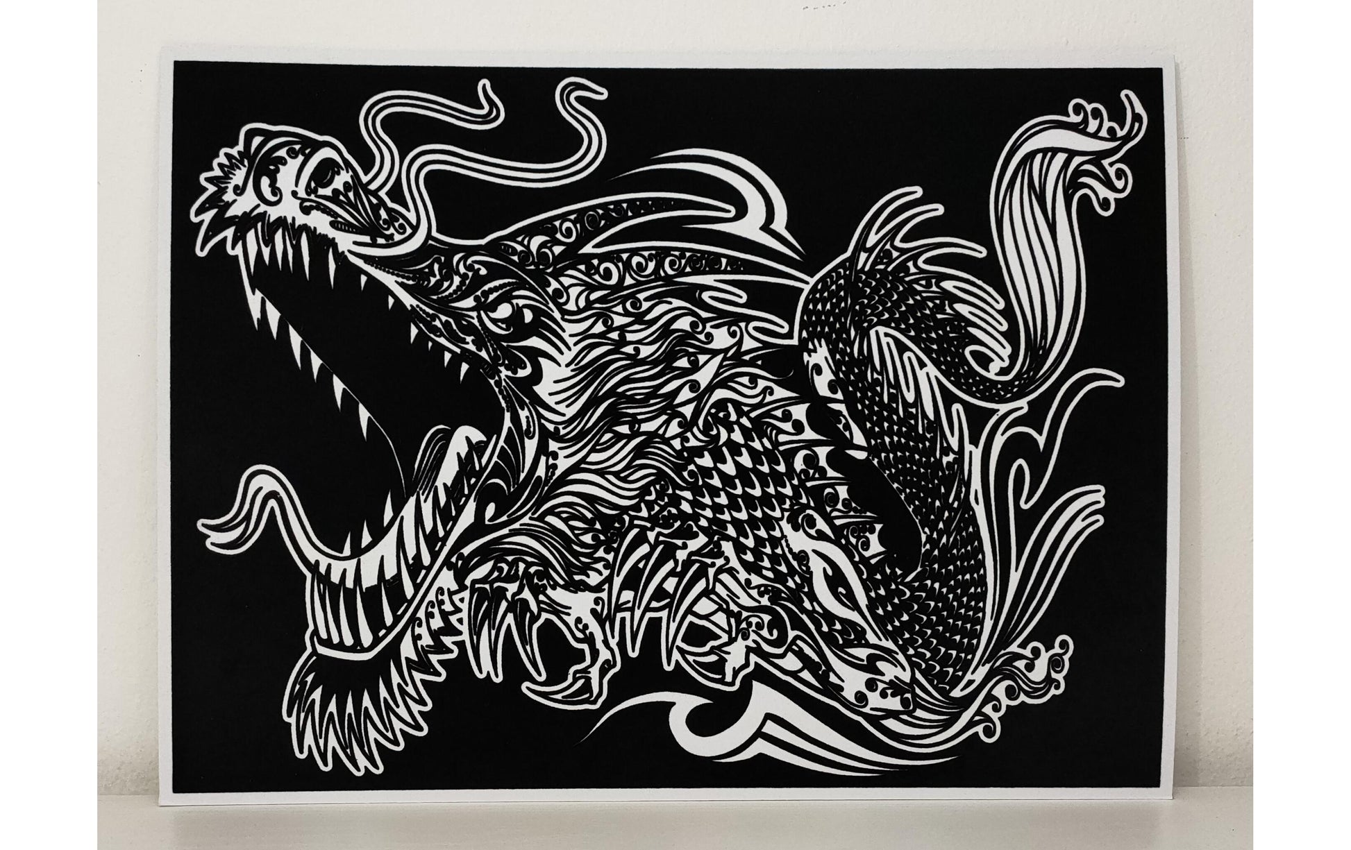 Tataruga Malkarton, Karton, 29,7 × 21 cm, schwarz