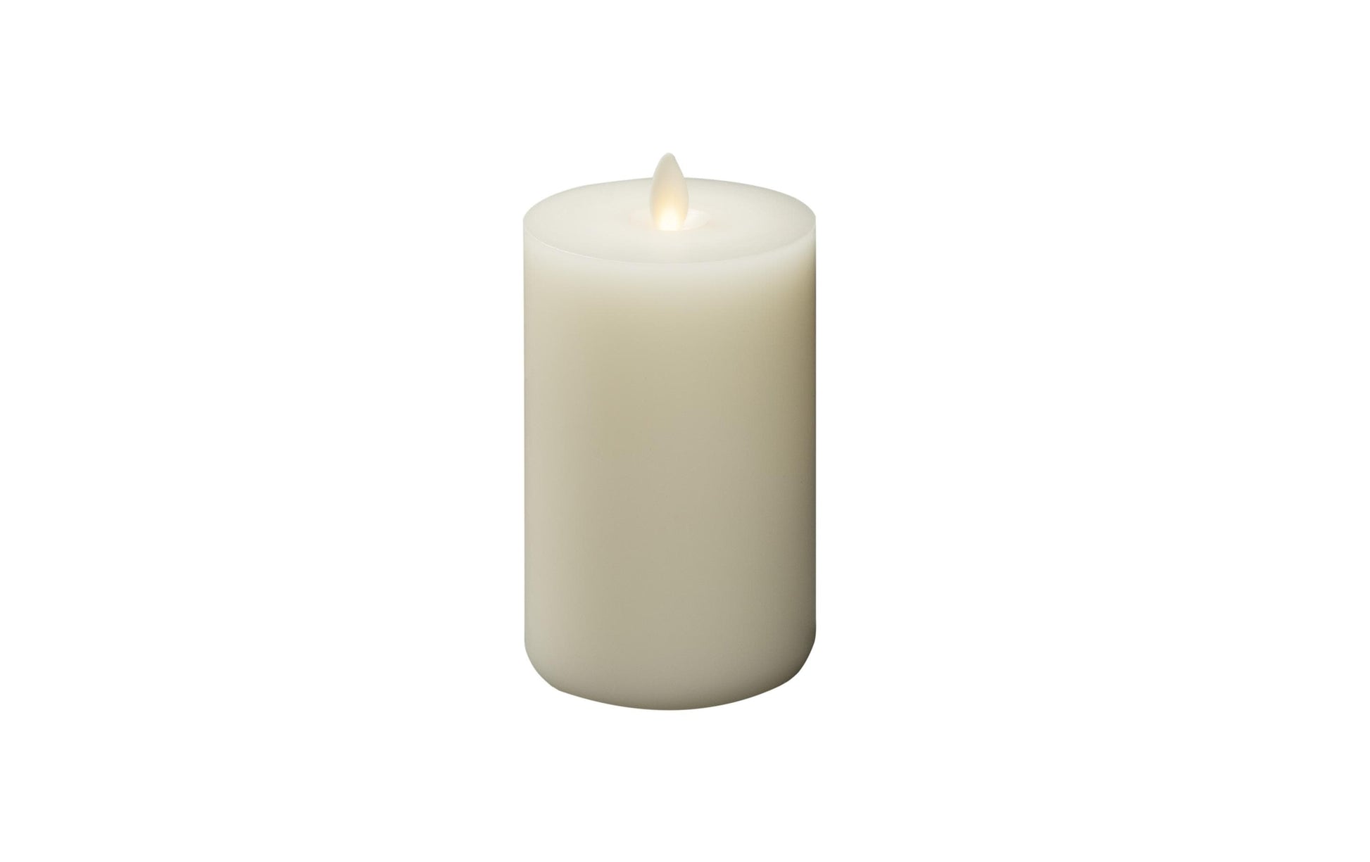 Konstsmide LED Echtwachskerze – Ø 8 × 10 cm – Wachs, beige – 16-teilig