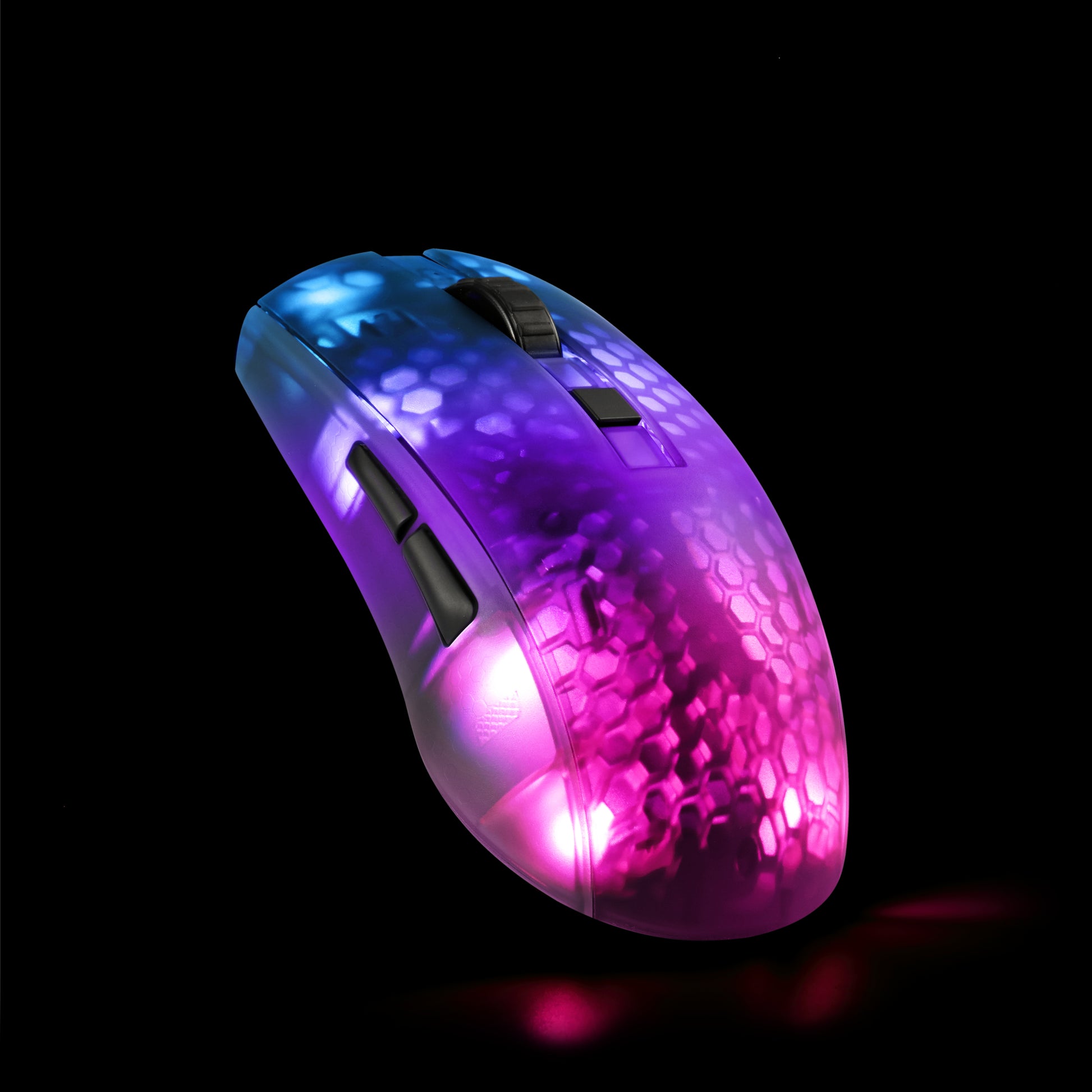 Deltaco Gaming DM320 – Gaming-Maus – Kabellos (2,4 GHz), 10000 DPI, RGB-Beleuchtung, rechts, Schwarz