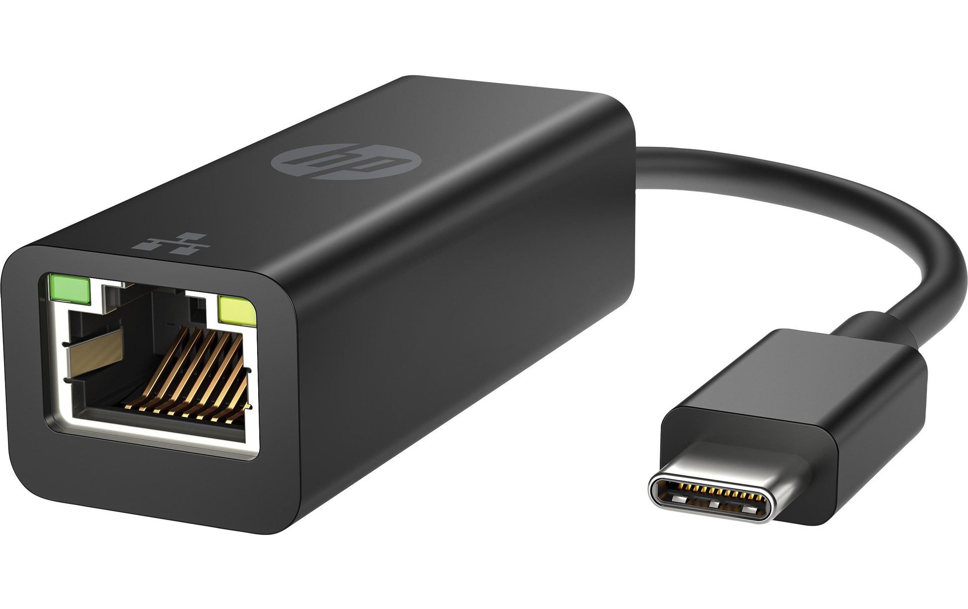 HP G2 Netzwerkadapter USB-C zu RJ-45 – 1× RJ-45, 0,1 m Kabellänge, für Windows 10/11 – Schwarz