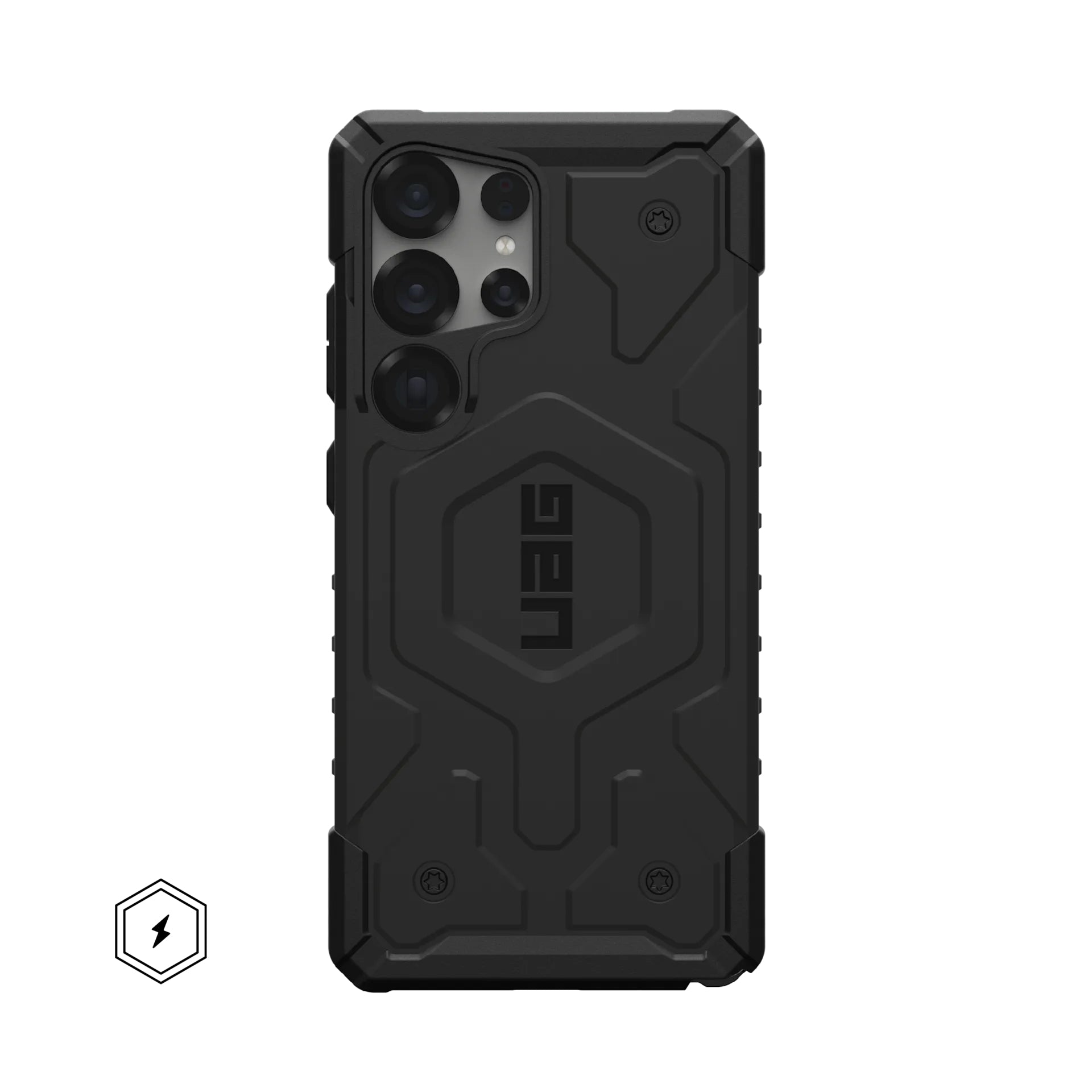Urban Armor Gear Backcover Pathfinder – für Samsung Galaxy S25 Ultra – schwarz – TPU, MagSafe-kompatibel