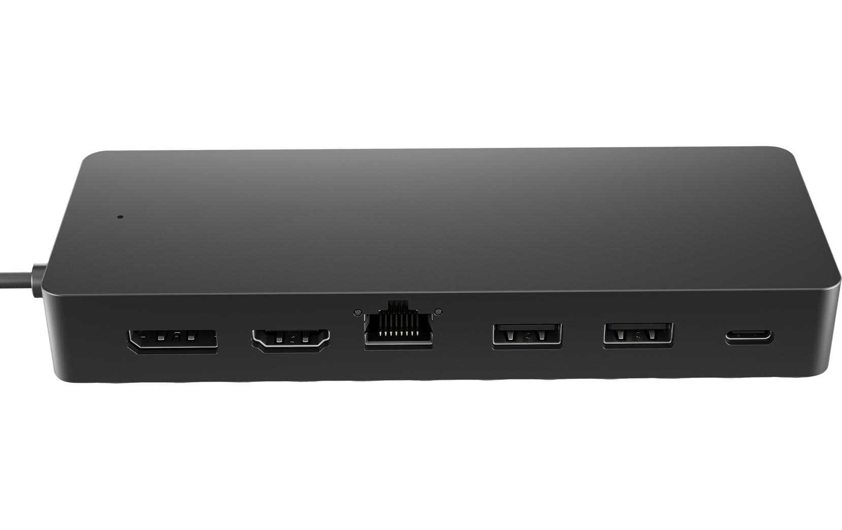 HP Multiport-Adapter – USB-C, 1× DP, 1× HDMI, 2× USB-A, 65 W PD, GbE, für Windows/Mac/ChromeOS