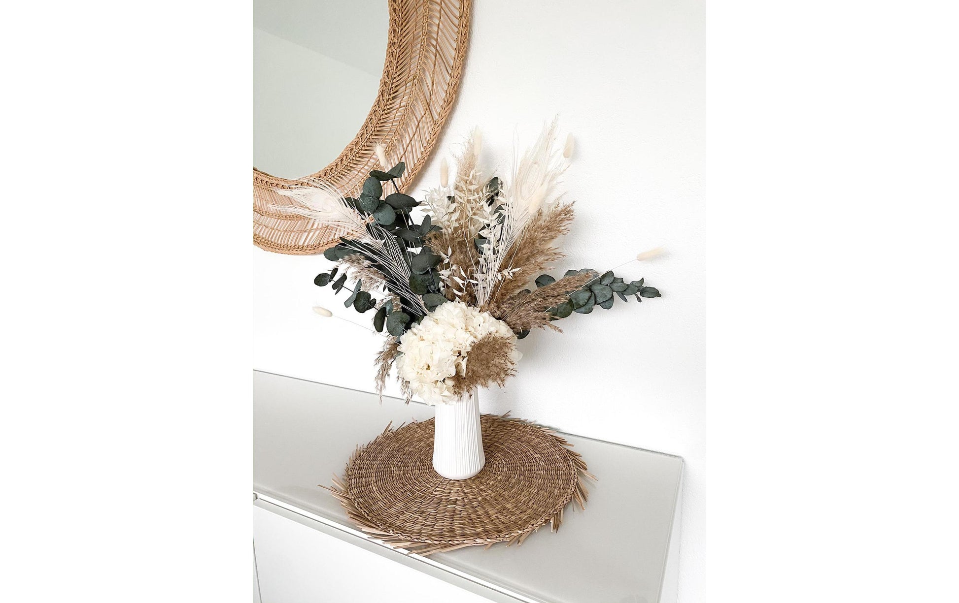 Soli Collection Trockenblumen – Weiss – 60 cm – 1er-Pack