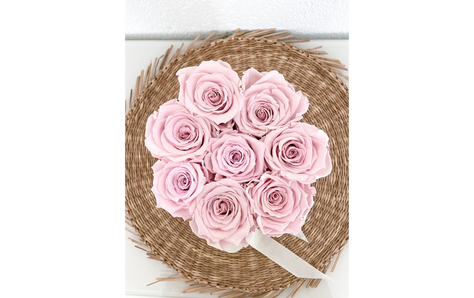 Soli Collection Trockenblumen Rosenbox – Rosa – 16 cm – 1 Stück