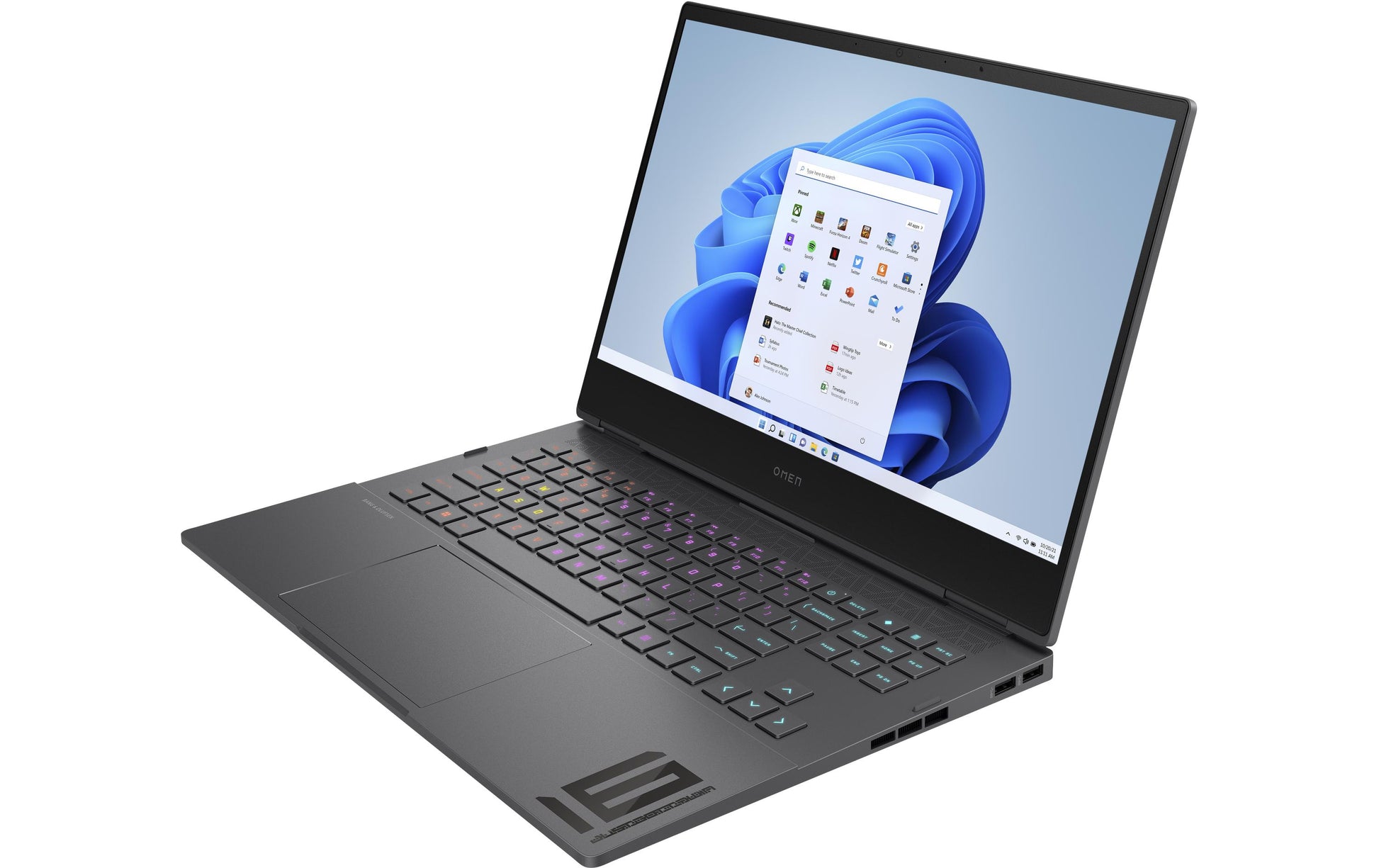 HP OMEN 16-N0848nz Notebook – Wi‑Fi, Bluetooth, Ethernet – Akku 83 Wh – 369,2 × 248 × 23 mm