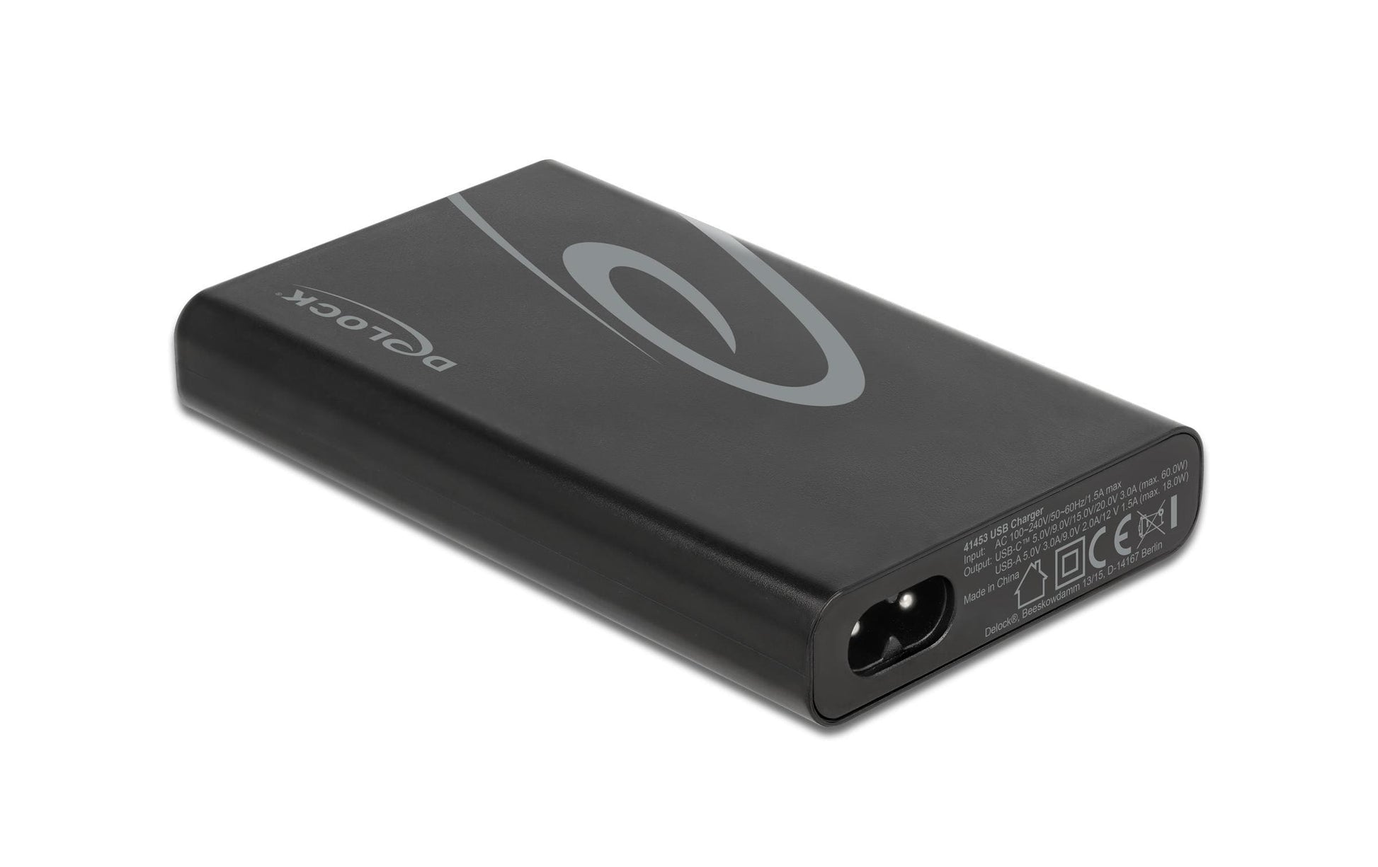 DeLOCK Ladegerät – 60 W, 2× USB-C + 1× USB-A, PD