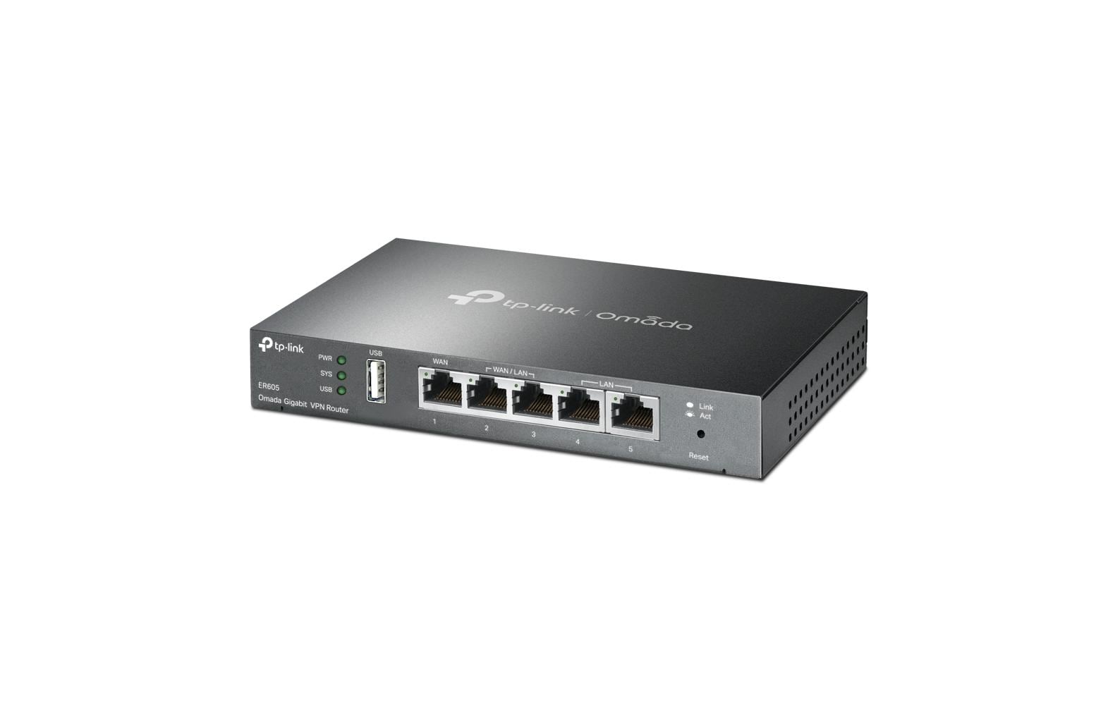 TP-Link Omada Gigabit – VPN-Router – 5×GbE, bis 4×WAN, 20×IPsec, 1U
