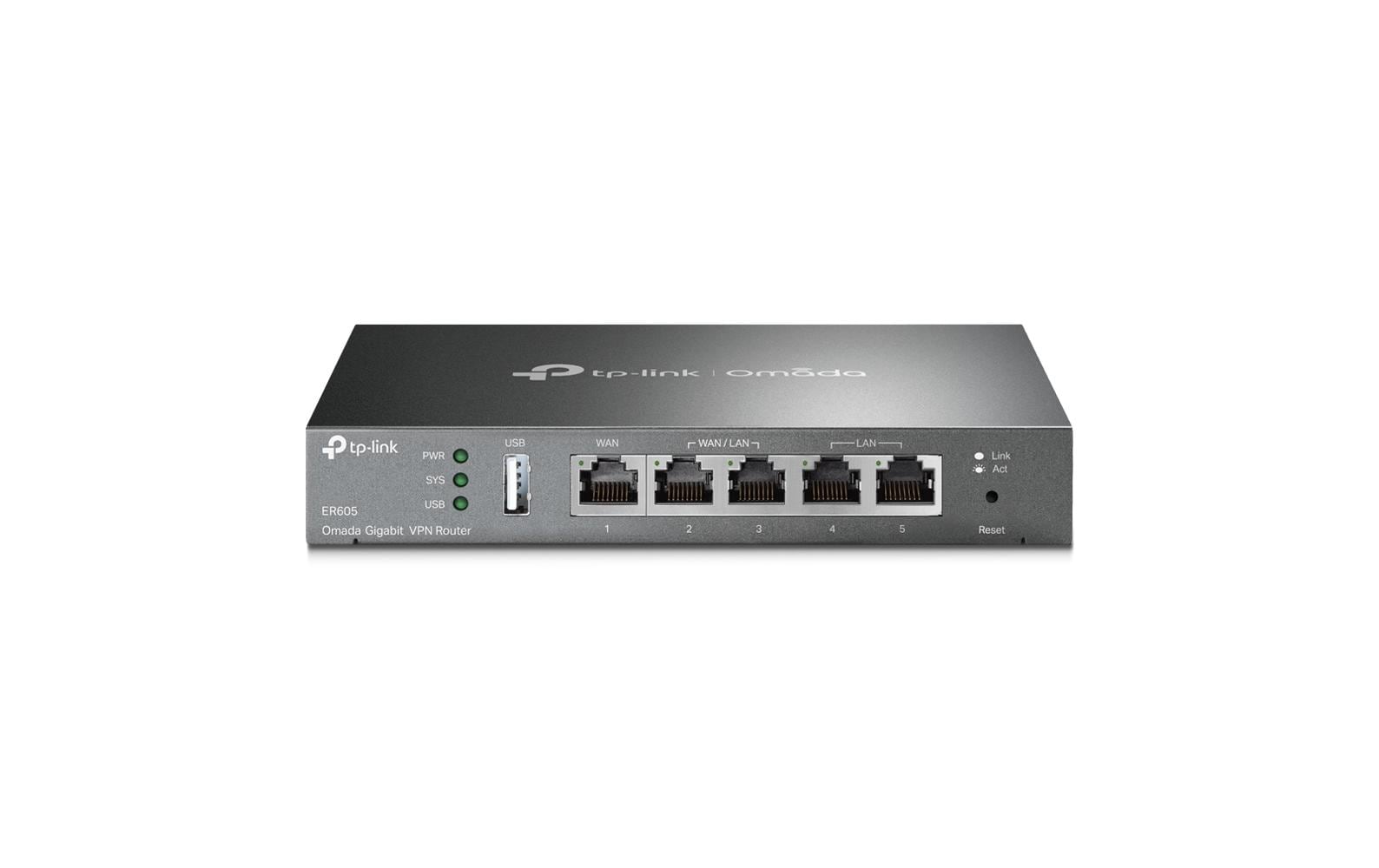 TP-Link Omada Gigabit – VPN-Router – 5×GbE, bis 4×WAN, 20×IPsec, 1U