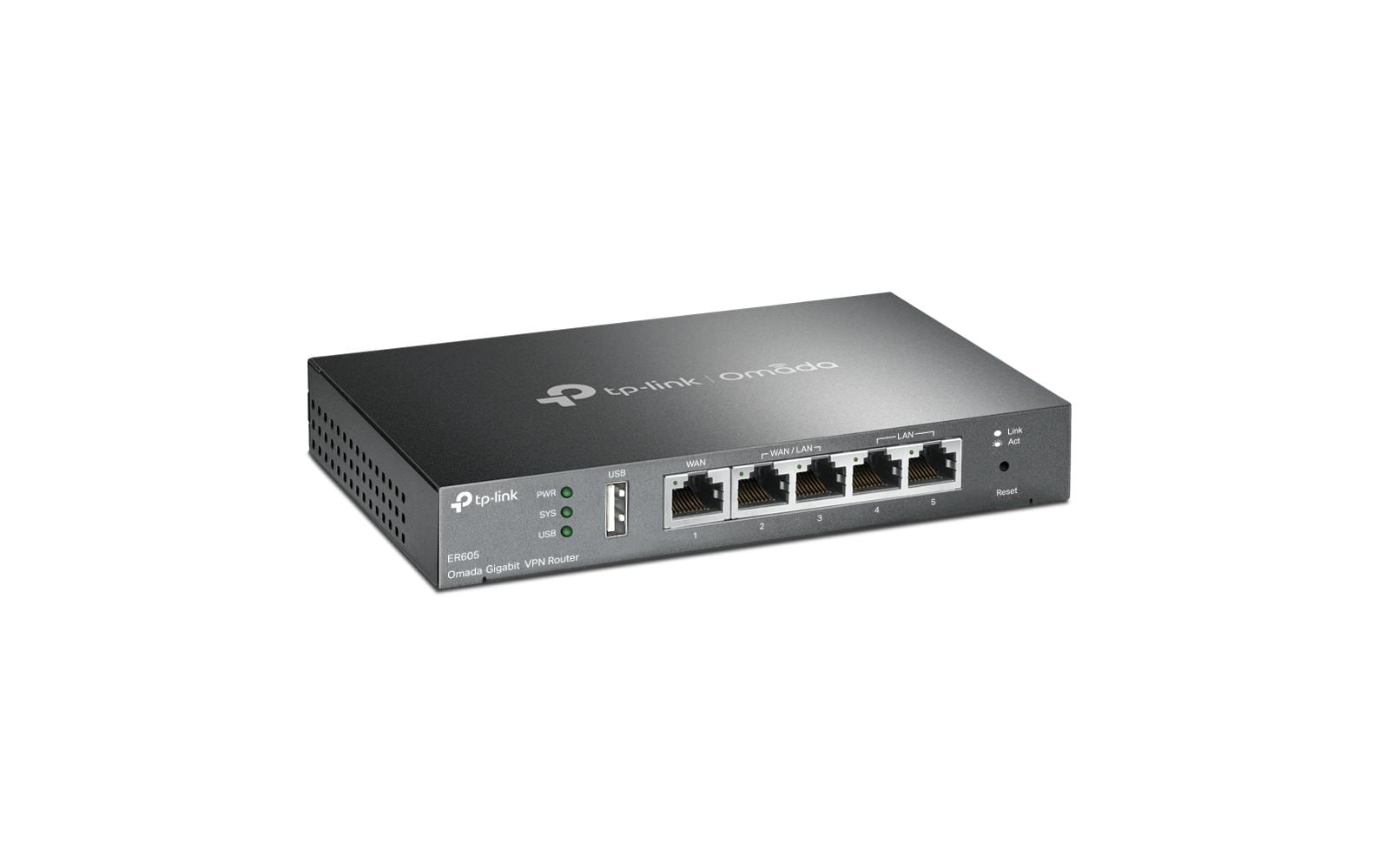 TP-Link Omada Gigabit – VPN-Router – 5×GbE, bis 4×WAN, 20×IPsec, 1U