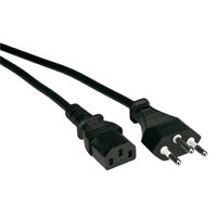 VALUE Netzkabel – IEC C12–IEC C13, 1,8 m, 250 V/10 A, schwarz