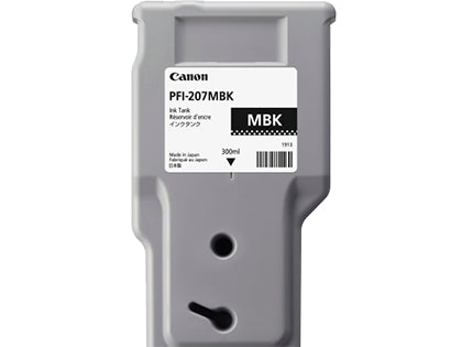 Canon Tintenpatrone PFI-207MBK, schwarz, 300 ml – für imagePROGRAF und andere