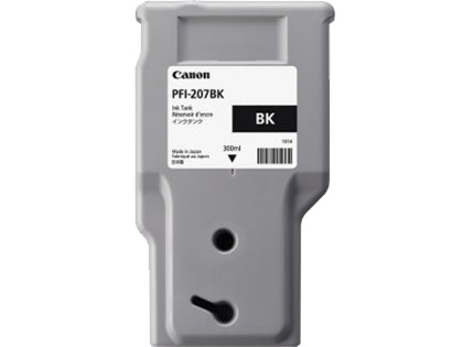 Canon Tintenpatrone PFI-207MK, schwarz, ca. 300 ml – für imagePROGRAF