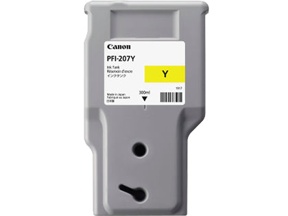Canon Tintenpatrone PFI-207 Y, gelb, 300 ml, original – für iPF680, iPF685, iPF780 und andere