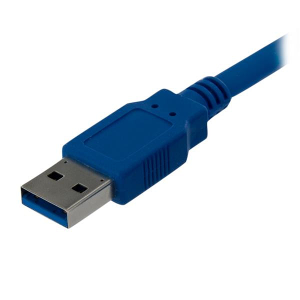 StarTech.com USB-A auf USB-B Kabel – USB 3.2 Gen 1 (5 Gbit/s) – 1 m – PVC-Mantel, Blau