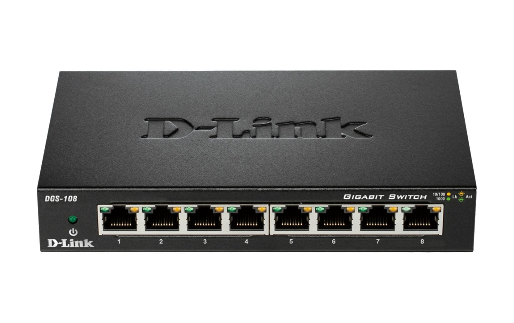 D-Link DGS-108/E – Unmanaged Switch – 8× 1G, Desktop