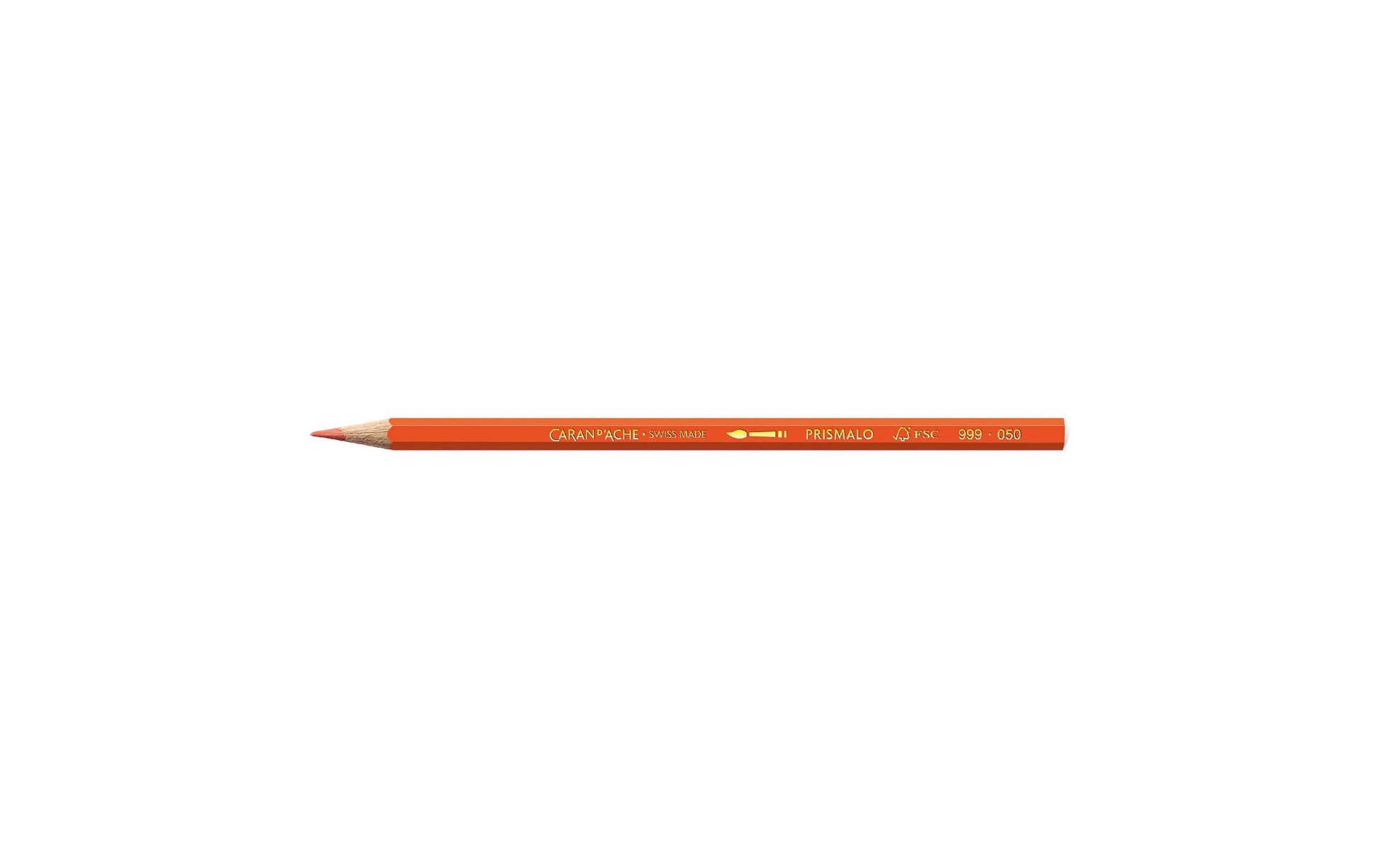 Caran d-Ache Caran d'Ache Aquarellfarbstift Prismalo – rotorange, Ø 3 mm, FSC
