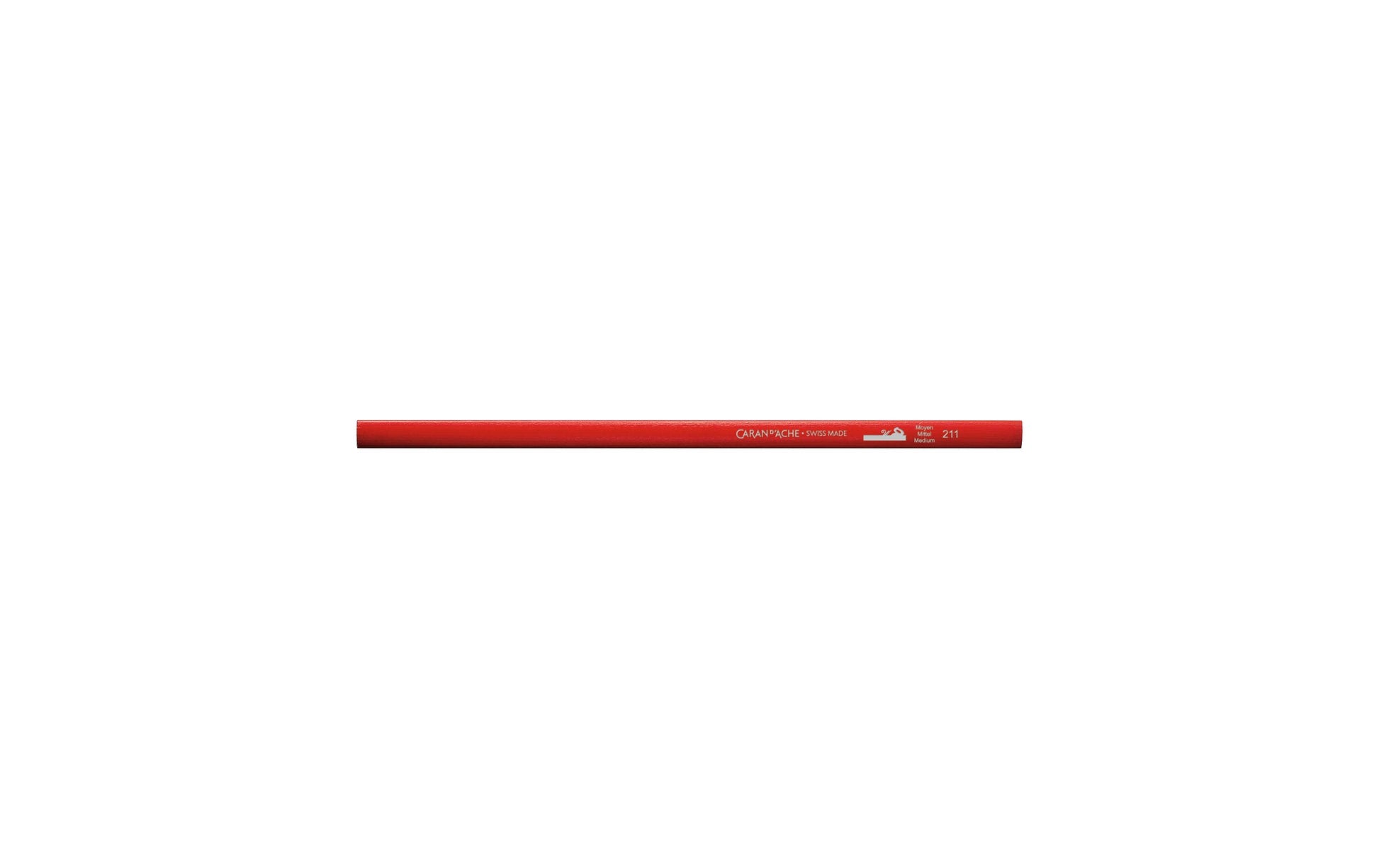 Caran d-Ache Caran d’Ache Zimmermannsbleistift, oval, HB, Mine 2 × 5 mm, rot
