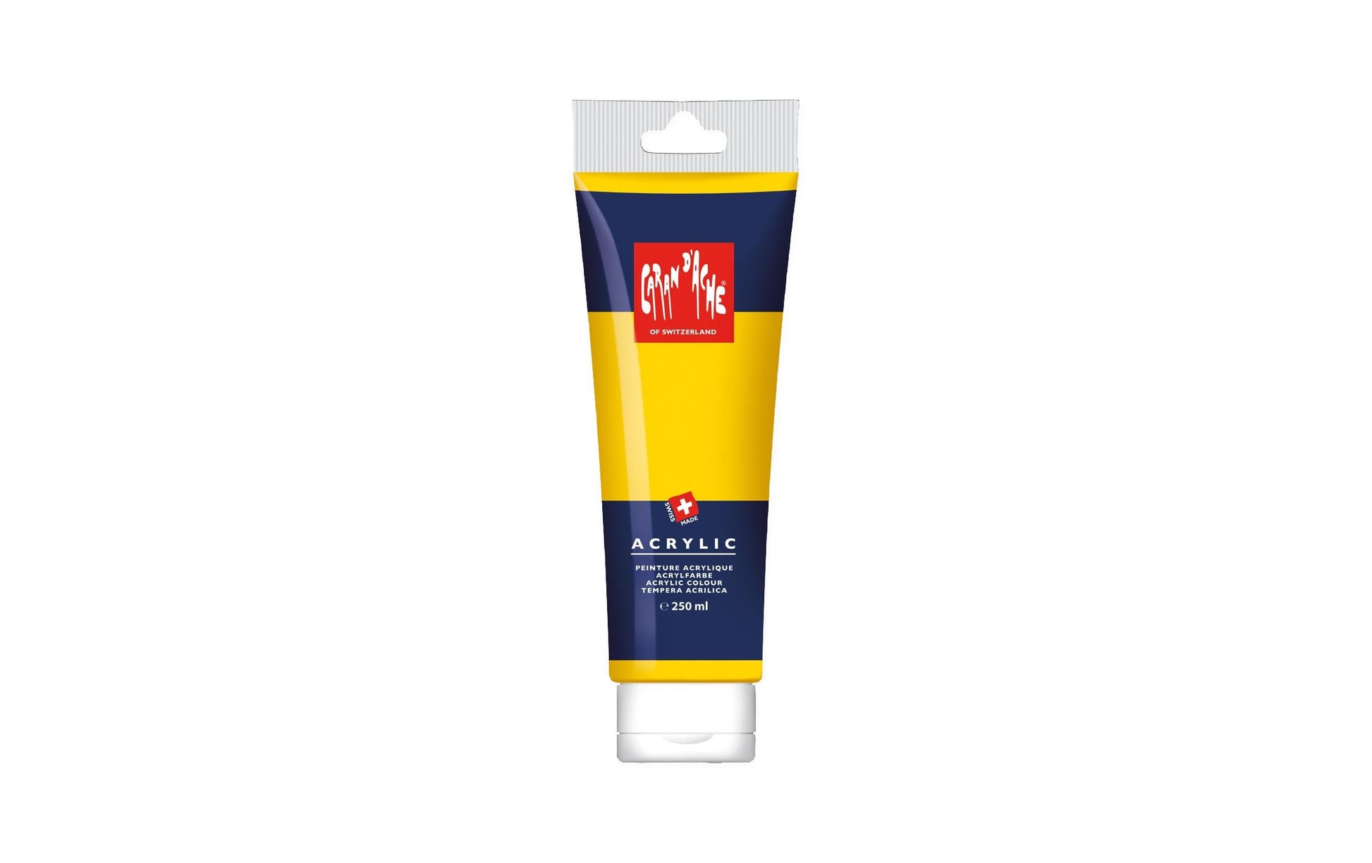 Caran d-Ache Acrylfarbe – Goldgelb, 250 ml