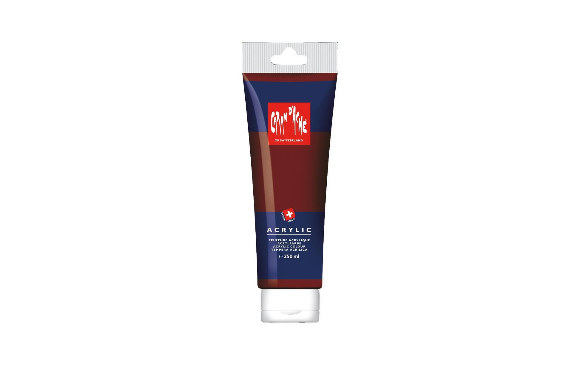 Caran d-Ache Acrylfarbe – Siena Gebrannt, 250 ml, für Leinwand, Textilien & Papier