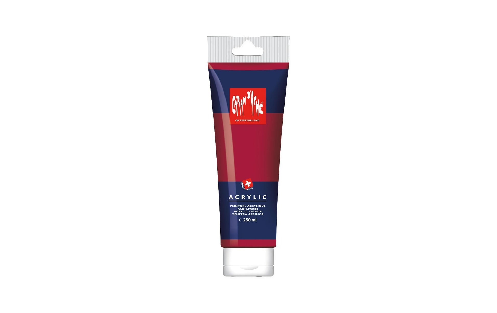 Caran d-Ache Caran d'Ache – Acrylfarbe – Karmin, 250 ml, für Leinwand, Textilien & Papier