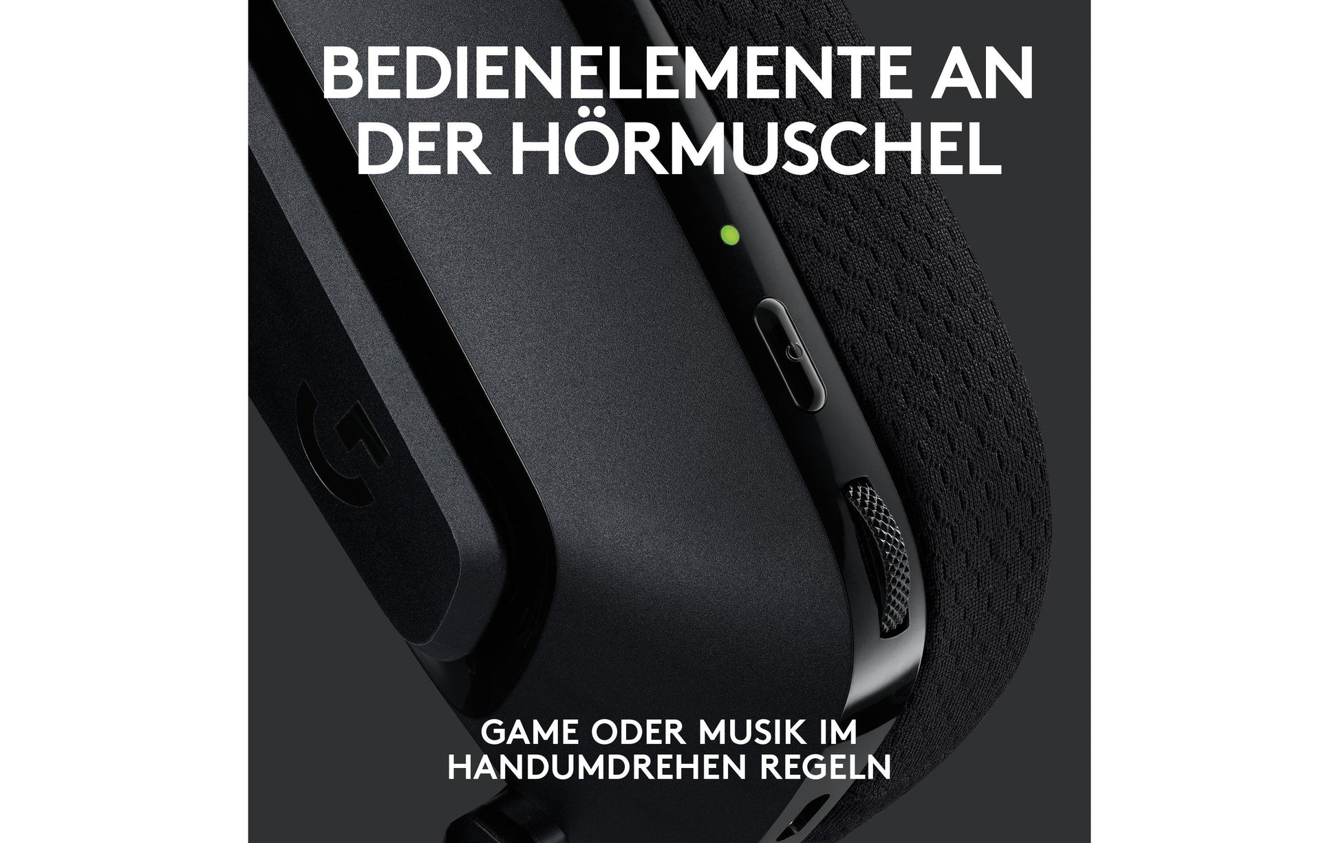 Logitech G G535 Gaming-Headset – Over-Ear, Stereo, BT, mit USB-A-Dongle, Schwarz