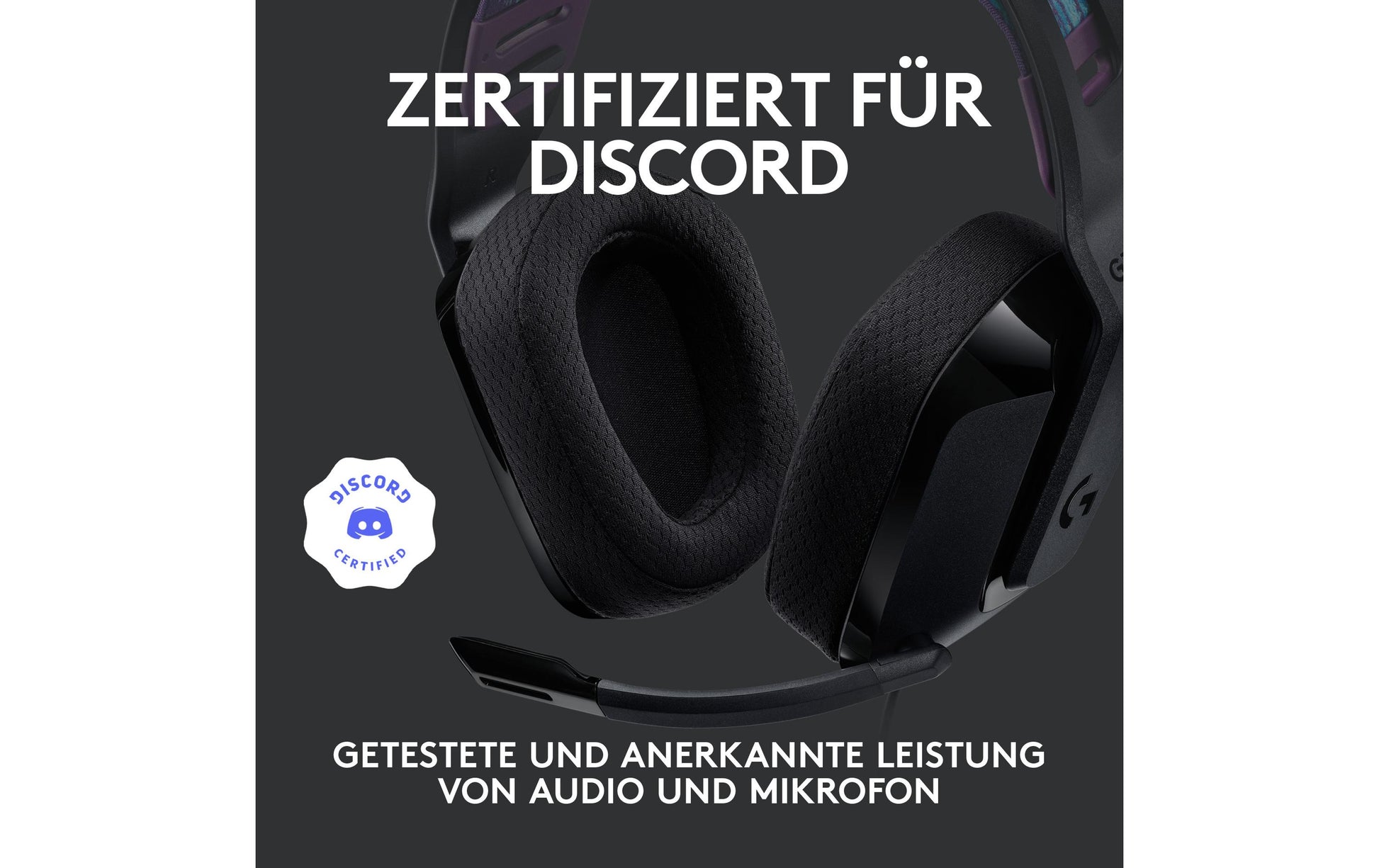 Logitech G G535 Gaming-Headset – Over-Ear, Stereo, BT, mit USB-A-Dongle, Schwarz