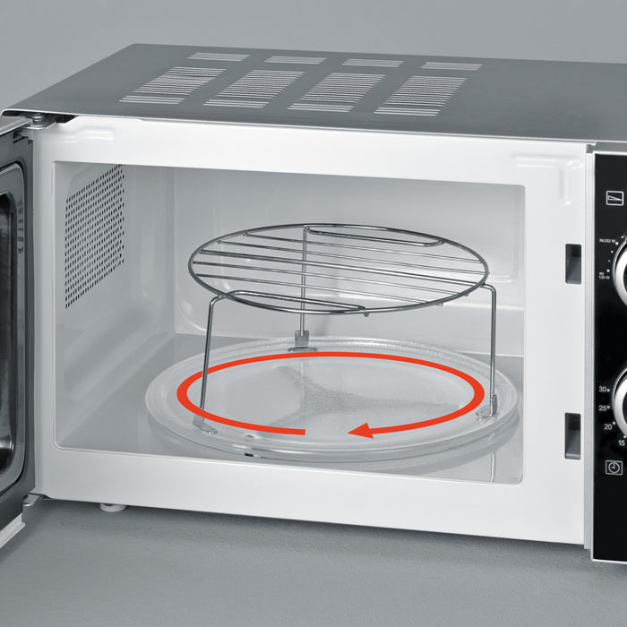 Severin Grill-Mikrowelle MW 7875 – 20 l, Grill, 700 W – silber