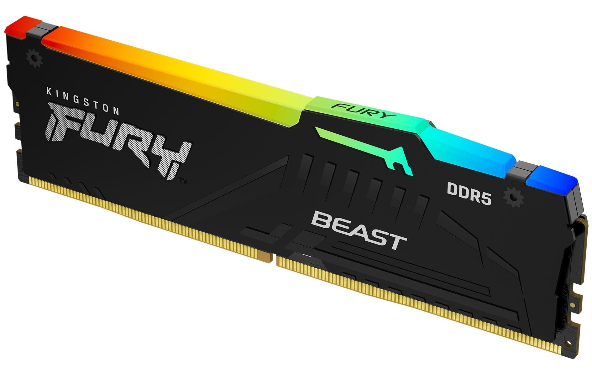 Kingston Technology Kingston FURY Beast – Arbeitsspeicher – 16 GB DDR5 5600 MT/s CL40, 288‑Pin DIMM, RGB