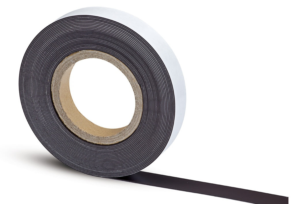 MAUL Klebeband Magnetband – Metall, 15 mm × 10 m, Schwarz